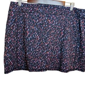 Lands' End | Pink and Blue Mini Skort with Zipper Pocket